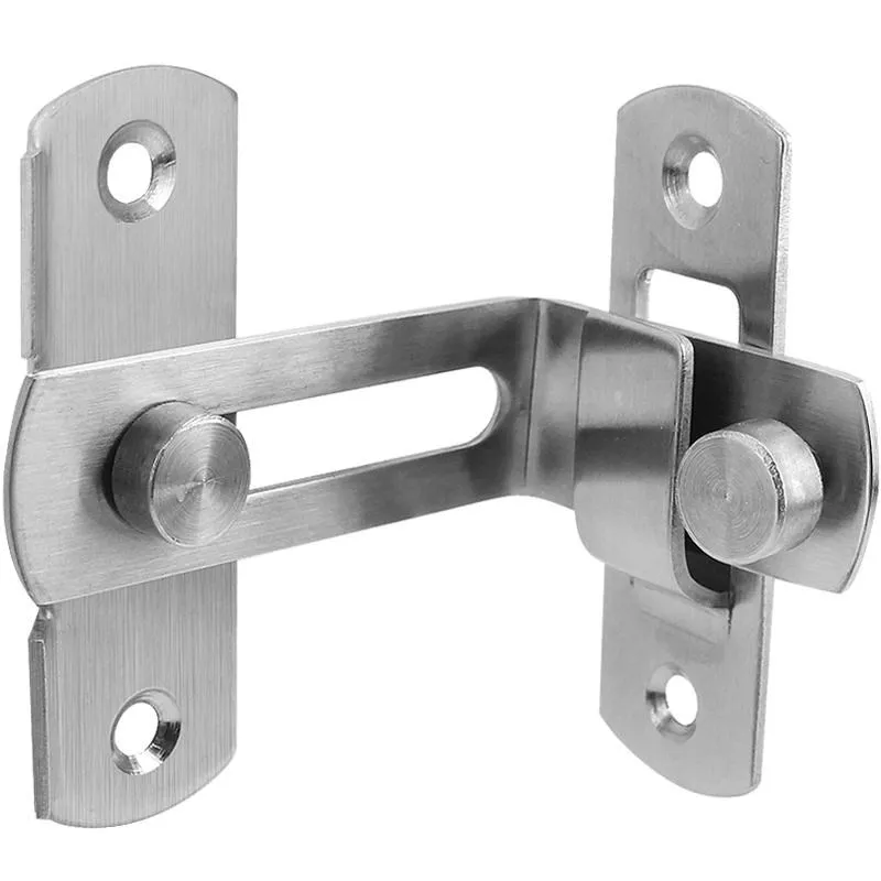 New Stainless Steel Home Safety Gate Door Bolt Latch Slide Lock Hardware+Screw 