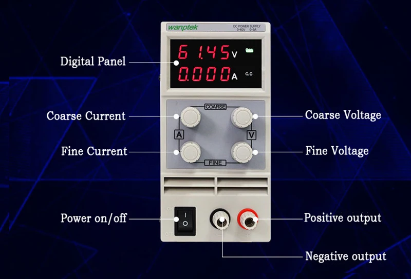 Импульсный лабораторный Регулируемый источник питания DC 120V 1A 2A 3A настольный источник питания цифровой лабораторный блок питания 220 v 110V регулятор