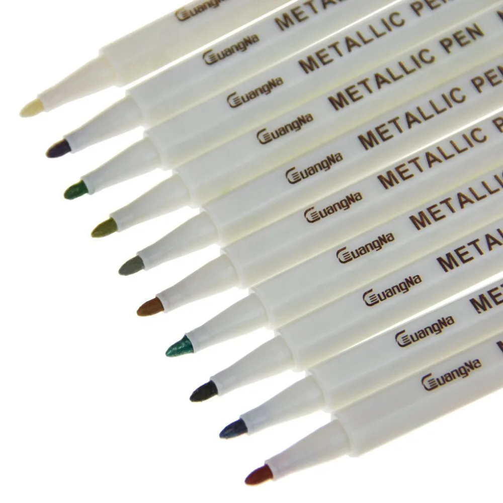 1 Pack Metallic Marker Pen 1MM Decor Paint Pen Colored for DIY Photo Album Drawing,Coloring Book,No Duplicated