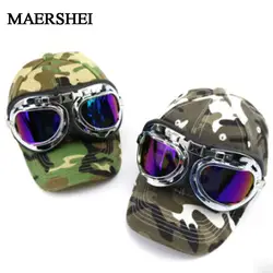 MAERSHEI бейсболка 100% Хлопок камуфляжные очки родитель-ребенок шляпа для девочек и мальчиков повседневная Солнцезащитная мужская Кепка Snapback s