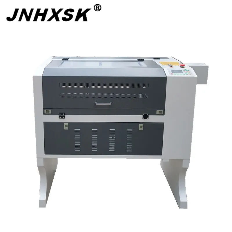 

JNHXSK CO2 honeycomb 400x600 80w ruida laser engraver cnc router ruida 6442S laser cutter machine 110v 220v