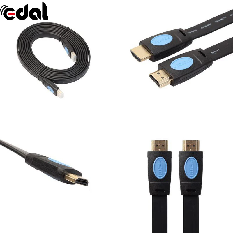 Новинка Черный цинковый сплав HDMI 2 0 4 K 30AWG HD 18 Гбит/с 3D Аудио возврат Ethernet плоская
