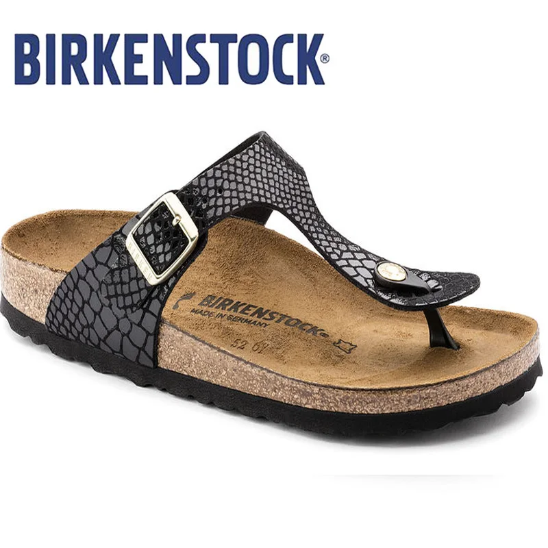 

BIRKENSTOCK Women Flip Flop Summer Beach Slippers Male Flats Sandals Outdoor Beach Shoes Flip Flops Men Leather BIRKENSTOCK EVA