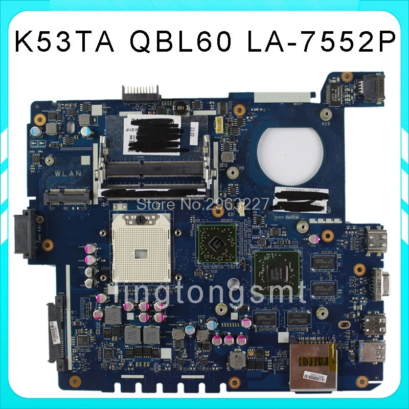 QBL60 LA-7552P اللوحة ل ASUS K53Z K53TA K53TK K53T X53T X53TA X53TK اللوحة المحمول USB 3.0 DDR3