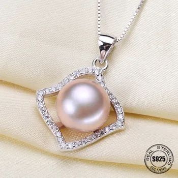 

Special Offer 925 Sterling Silver Pearl Pendant Necklace Pendant Findings Jewelry Parts Fittings Women Accessories