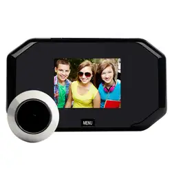 MOOL 3,0-дюймовый цифровой дверной звонок камера безопасности, 200-мегапиксельная камера, 145 градусов широкоугольный дверной Звонок камера