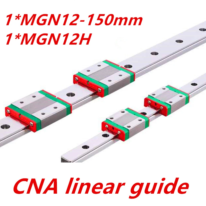 Kossel Mini для 12 мм линейной направляющей MGN12 150 мм линейной рельсы+ MGN12H длинная линейная каретка для ЧПУ X Y Z Axis часть 3d принтера