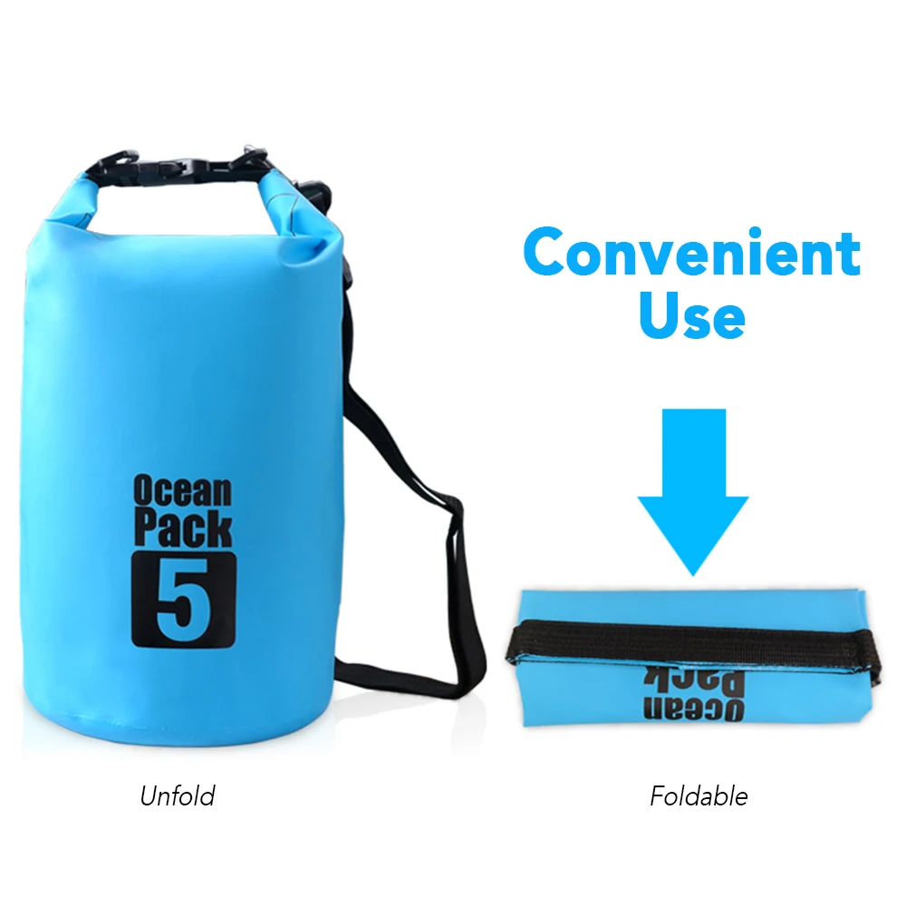 10L / 15L / 20L 30L Outdoor Waterproof Dry Backpack Water Floating Bag Roll Top Sack for Kayaking Rafting Boating River dry bag waterproof bag