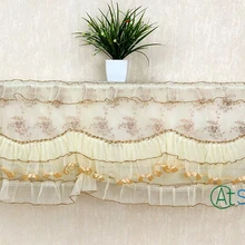 1 шт. Пастырское Настенный кондиционер крышка кружевное с вышивкой пылезащитные крышки полностью защитный чехол Обложка для бытовых домашний декор