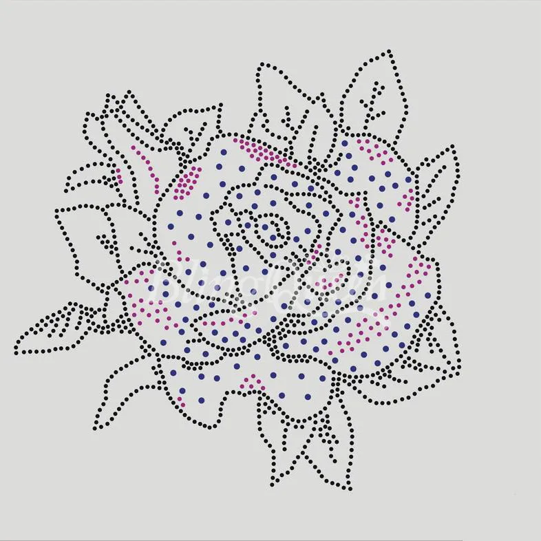 BlingQueen мотив горного хрусталя Роза дизайн