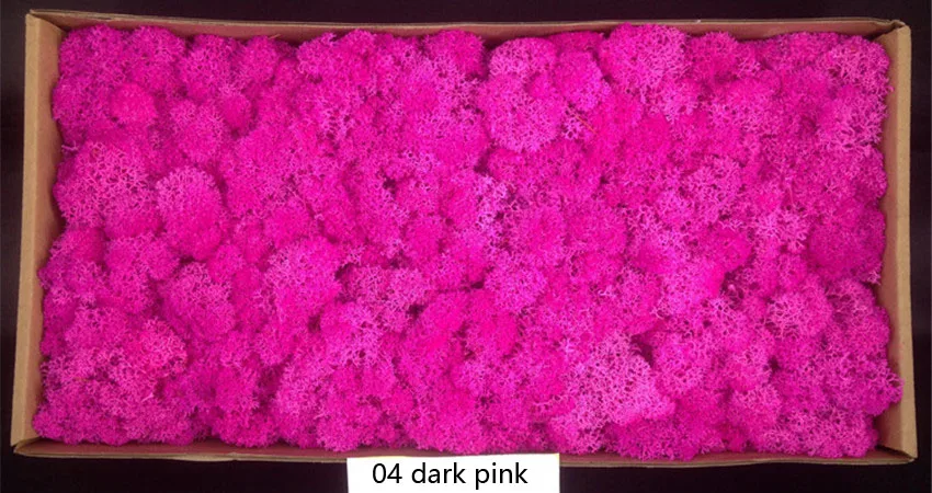 500 г, сделай сам, нескончаемый, натуральный, натуральный, настоящий мох, Плант, настенный, разноцветный цветок для дома, свадьбы, декора - Цвет: dark pink