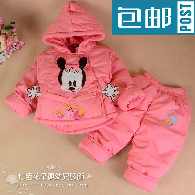 Bee Minnie Girls Clothing Winter 0 1 Year Old Baby Clothes Child