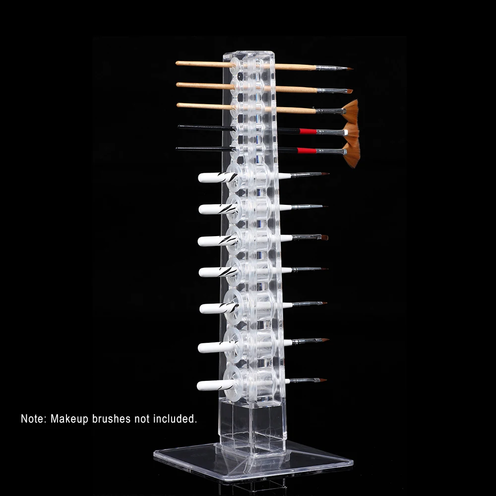 Professional Makeup Brush Holder Stand 12 Holes Air Drying Make Up Cosmetic Brushes Set Stand Drying Rack Shelf Organizer