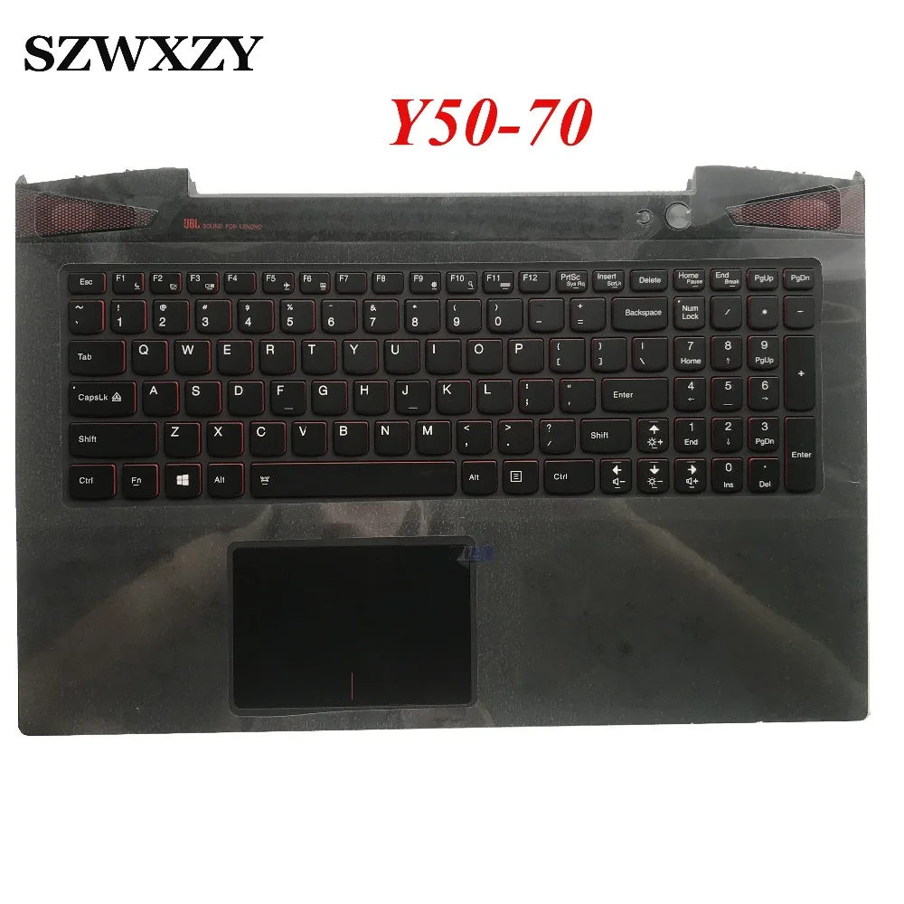 Новинка для lenovo Y50-70 Клавиатура для ноутбука Подставка рамка крышка с тачпадом 5CB0F78866