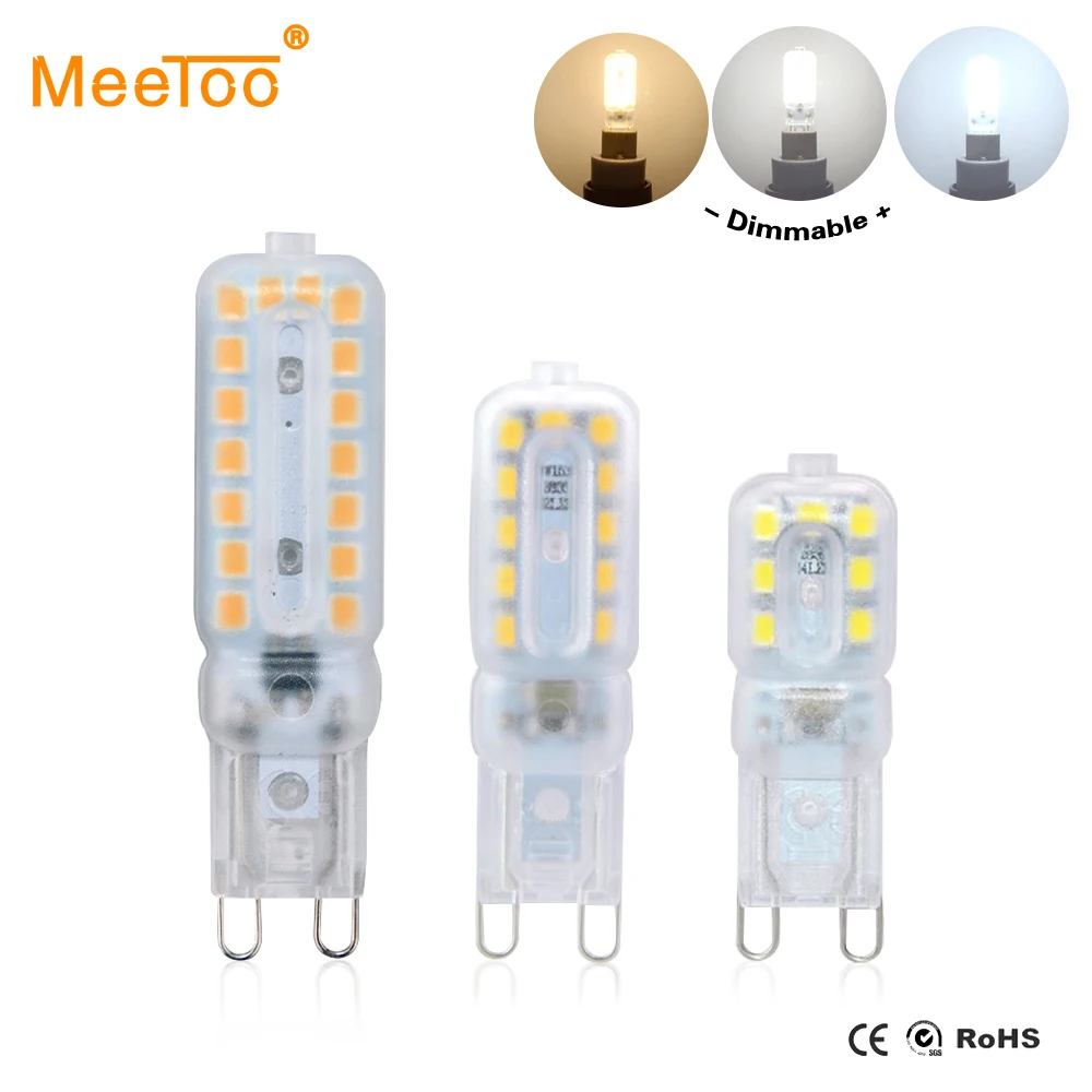 Светодиодный диодный светильник G9 220 В 110 Диммируемый 14/22/32 светодиодный s SMD 2835