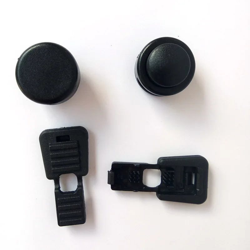 JUP1-10 Sets Blacke Shoes Buckles Decorative Buckles Closures Plastic Stopper Toggle Clip Apparel Shoelace Sportswear Accessorie