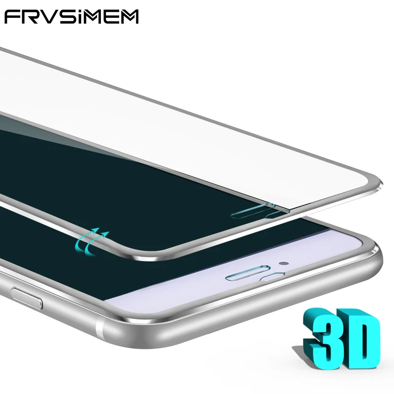 Frvsimem 3D закругленные края закаленное стекло для iPhone 6 6s 7 plus 8 8Plus X i10 iX полное
