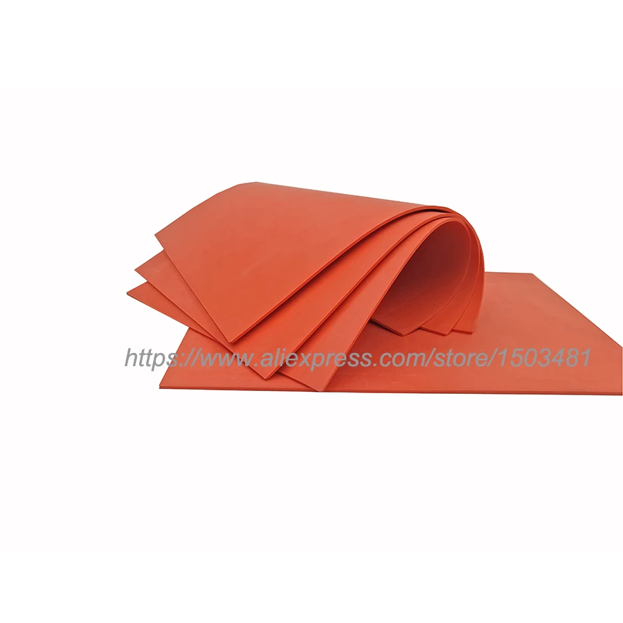 

Free Shipping Rubber Sheet/ Rubber Sheet Red A4 297*210*2.3mm with Environmental Protection For Stamp