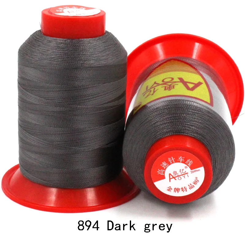 210D/2 fil полиэфирная швейная нить для машины 100 цветов 0,25 мм оверлочная нить обувная нить для высокоскоростной швейной машины - Цвет: 894