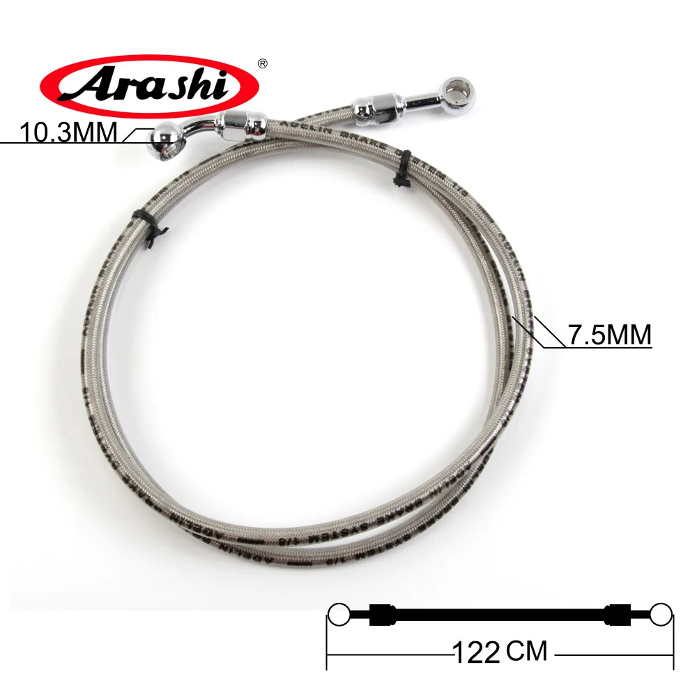 

Arashi 122CM Motorcycle Brake Hose Cable Oil Pipe Line Braided Kits Hydraulic Stainless Steel Cables For HONDA CBR1000RR CBR600R