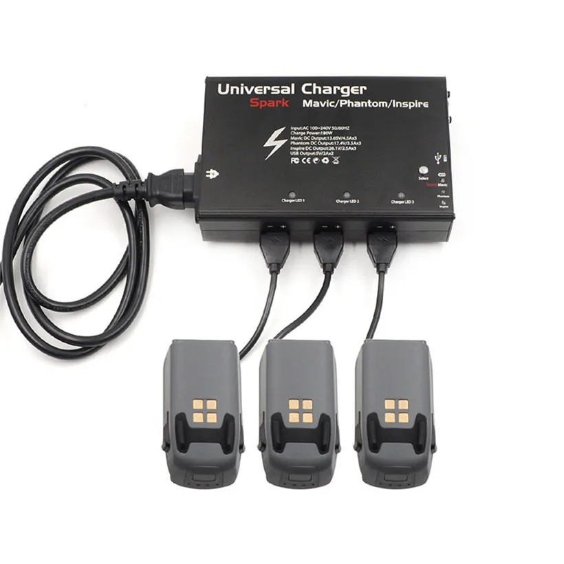

Universal Charger 3 Channel Output 5V For DJI Spark Mavic Phantom Inspire Drone drop shipping 1013
