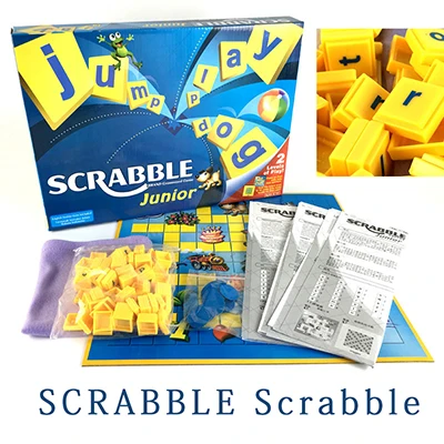 Junior SCRABBLE Fun word Puzzle забавная игра в слова многоличное взаимодействие Обучающие вечерние игрушки Вечеринка кроссворд заклинание игра