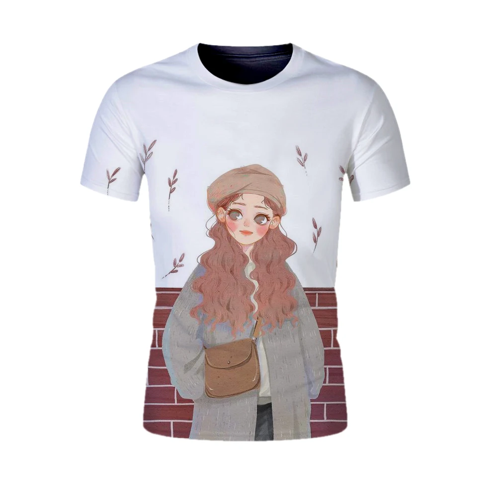 Мультфильм 3D с рисунком для девочек летние Узкие вставки мужской/женская
