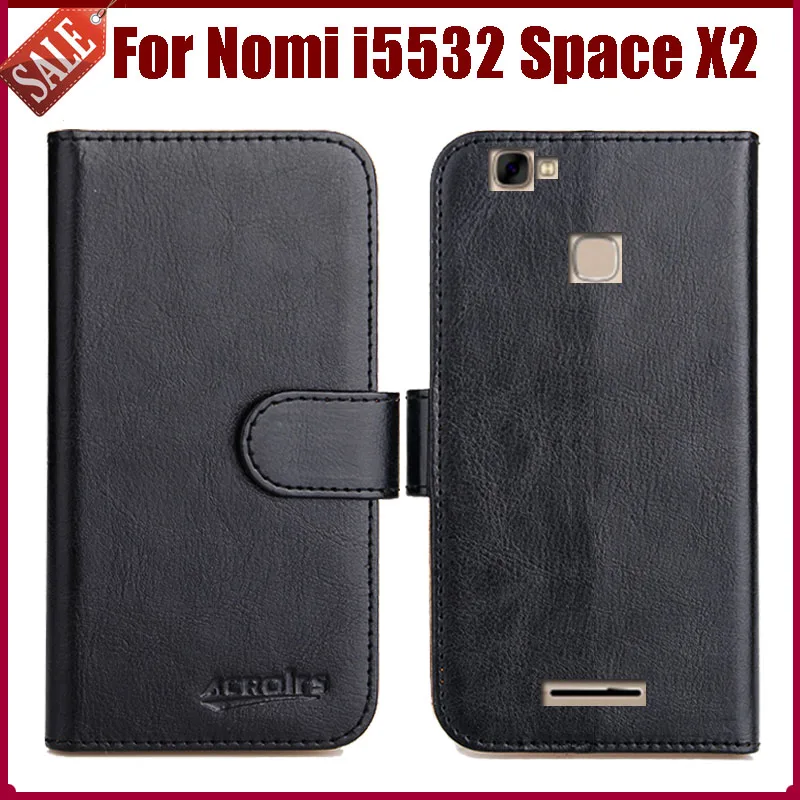 

Hot Sale! Nomi i5532 Space X2 Case New Arrival 6 Colors High Quality Flip Leather Protective Cover For Nomi i5532 Space X2 Case