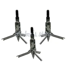 3 шт. 100 зерна вращательные лезвия для наконечников стрел для охоты Соединение бант арбалет