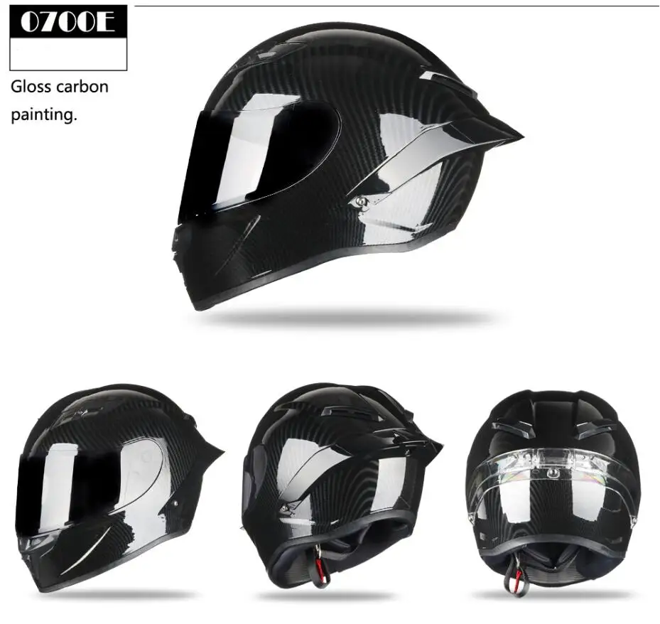 Полнолицевая Каско Capacete гоночный мотоциклетный шлем Kask горные DOT ECE 22 утвержден 2D замок с спойлером моторчик шлем