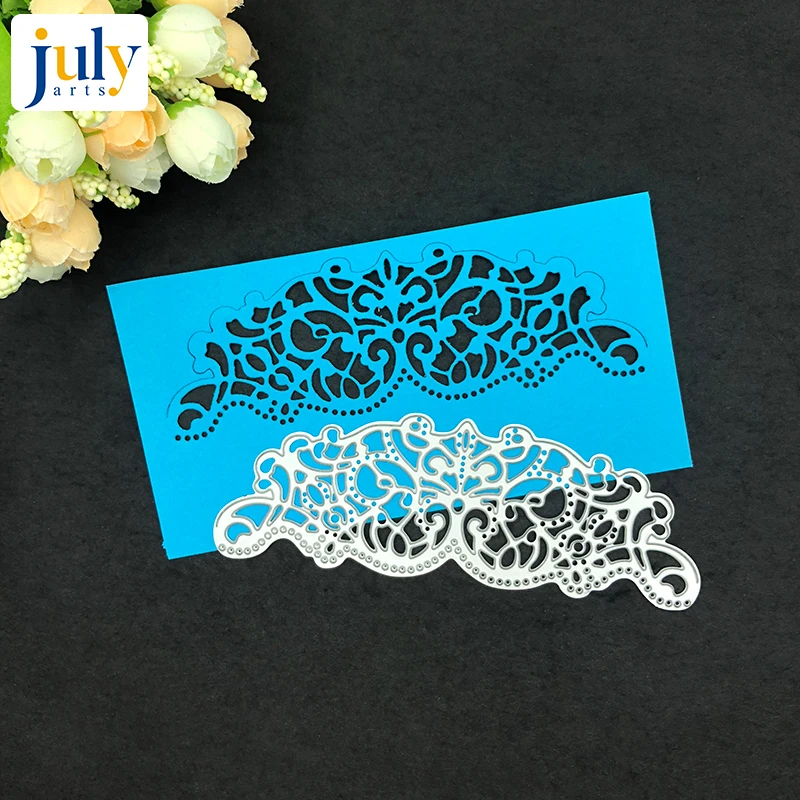  Julyarts Lace Border Style Embossing Cutting Scrapbooking Dies for Wedding Invitation Card Making - 32948200253