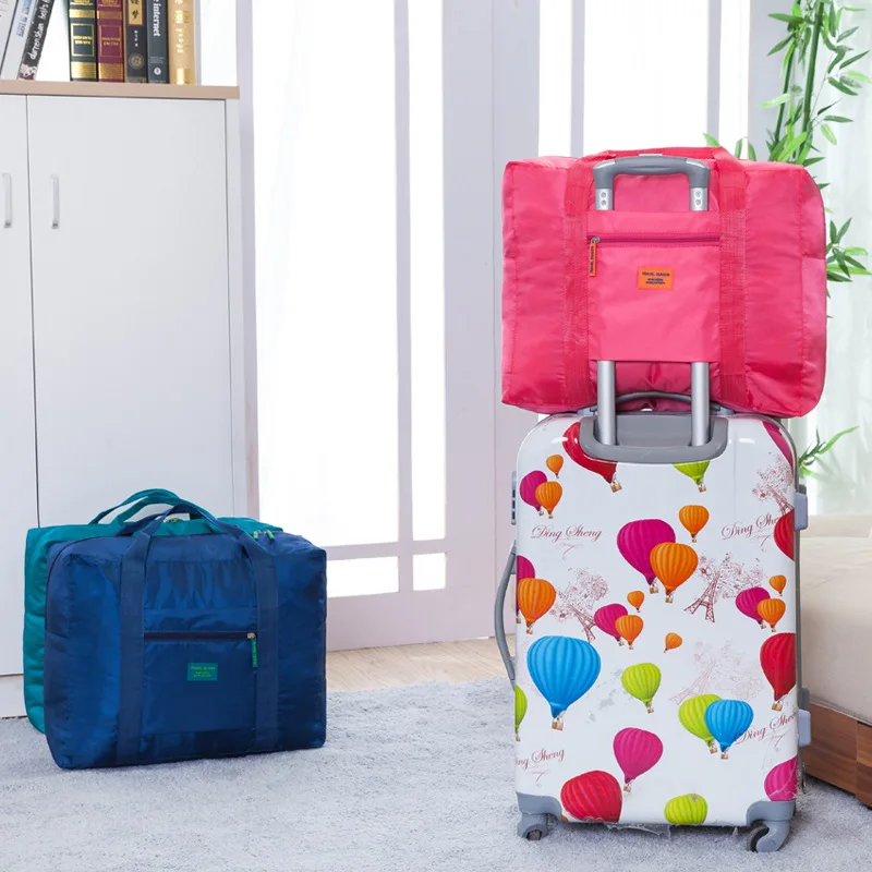 

QIUYIN Waterproof Fashion Portable Large Lady Jacquard Luggage Large Capacity Storage Bag Travel Storage Bag Outdoor