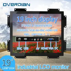 19 дюймов/19 "VGA/HDMI/BNC/AV/USB Интерфейс non-touch Экран TFT тип компьютера Дисплей металла Рамки промышленных Управление ЖК Мониторы