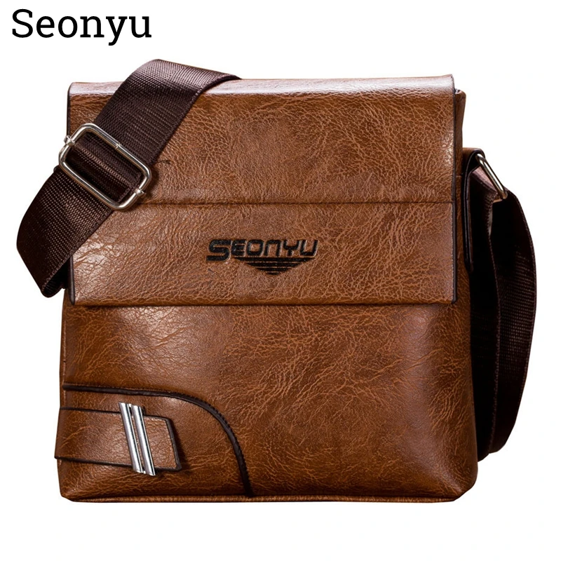 SENOYU, мужской портфель, сумка, высокое качество, деловой бренд, кожа, на плечо, сумка-мессенджер, Офисная сумка, bolso hombre, мужская сумка, мужская сумка