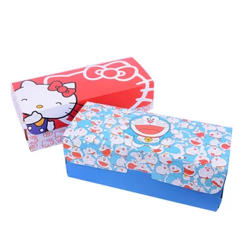

27.5*11*10cm Cartoon Jingle Cat Hello Kitty Roll Cake Gift Box Cupcake storage Box DIY Baking Packaging 100pcs/lot