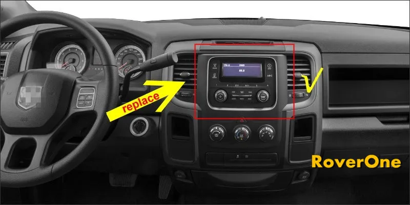 Clearance RoverOne S200 Android 8.0 Car Multimedia Player For Dodge RAM 1500 2500 3500 Autoradio DVD Radio Stereo GPS Navigation Bluetooth 10