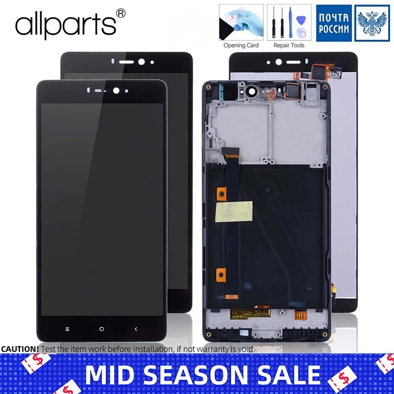 

NO Dead Pixel 5.0" ALLPARTS Display For XIAOMI Mi4i LCD Mi 4i LCD Touch Screen Digitizer Assembly Replacement Parts mi4i Display