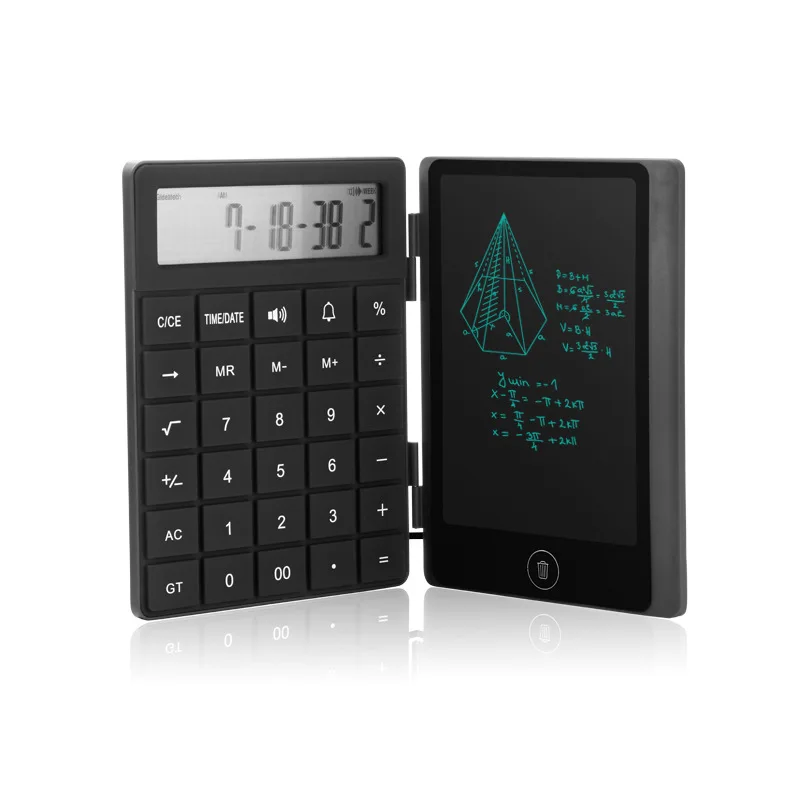 Foldable 30 Keys Calculator LCD Display with Digital Tablet + Style Pen