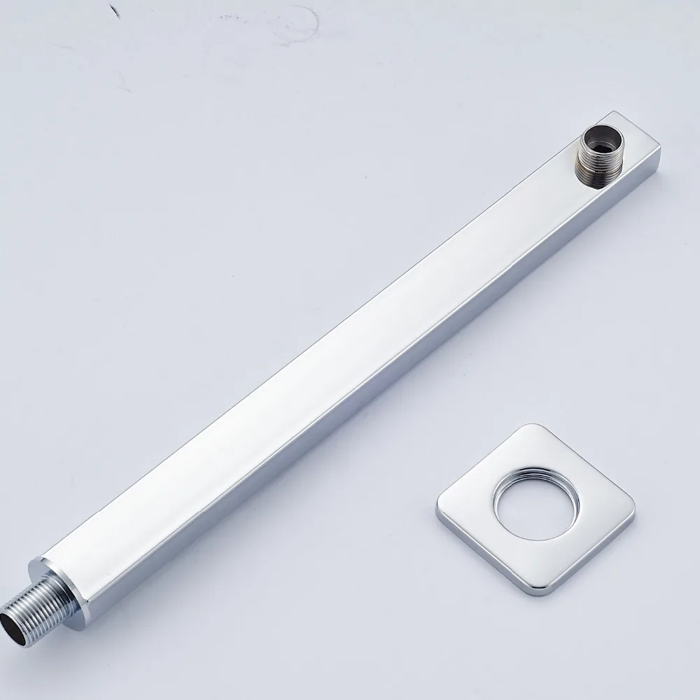 Multi-style Wall Mount Ceiling Mount Shower Arm Holder Brass Square Round Head Pipe