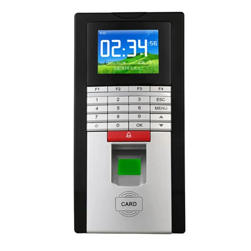 Новый Высокий уровень безопасности M-F131 Цвет отпечатков пальцев Система контроля доступа Часы Участники ID Card Reader TCP/IP + USB Бесплатная