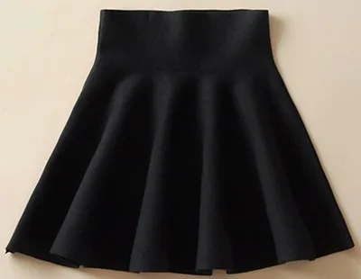 Весенне-летняя женская Юбка трикотажная эластичная мини-юбка с высокой талией Плюс Размер клеш в складку короткие юбки женская пачка saia для женщин - Цвет: Черный