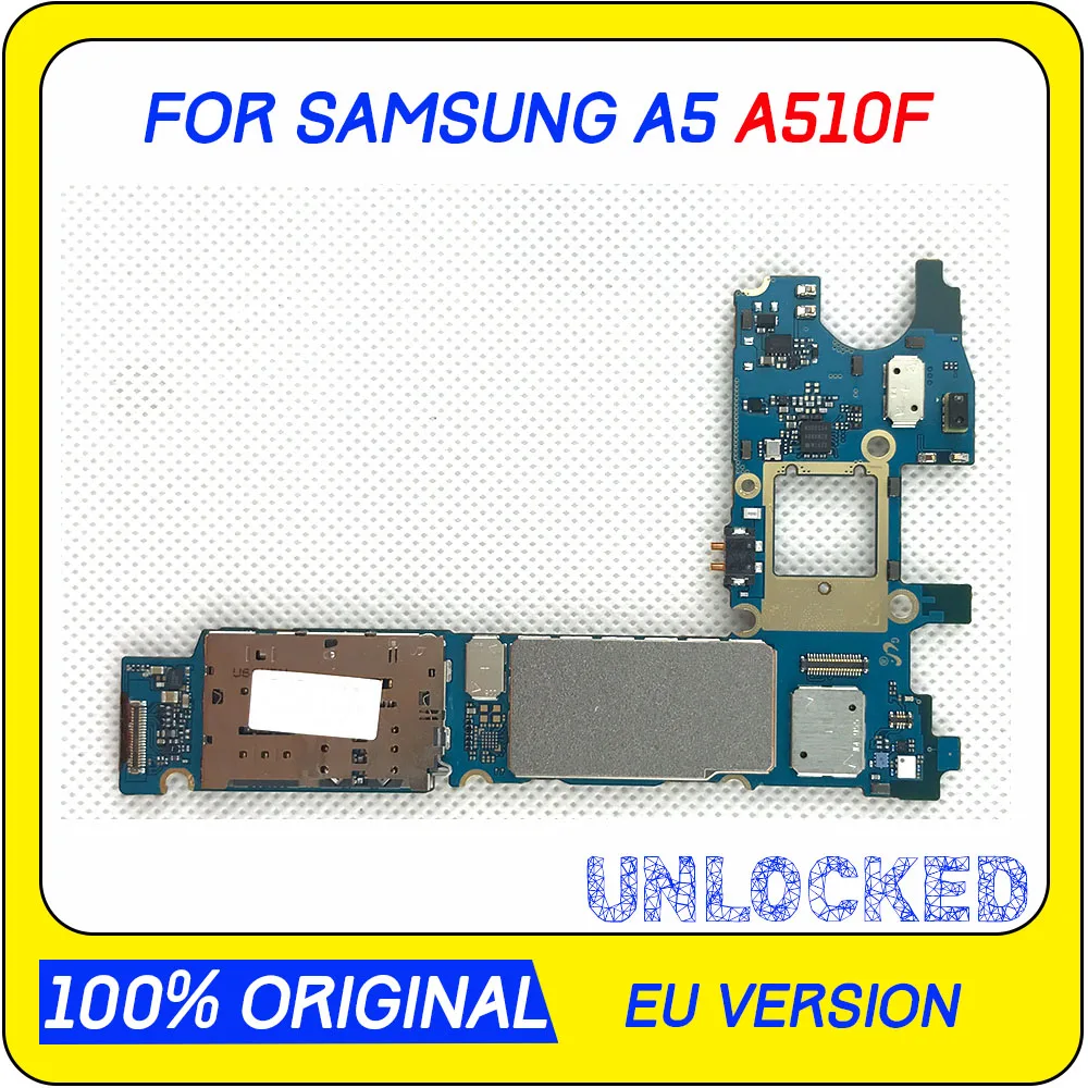 100% оригинальная разблокированная материнская плата для Samsung Galaxy A5 A510F Замена