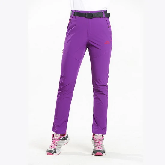 LoClimb Women's Nylon Hiking Pants Summer Stretch Fishing Climbing