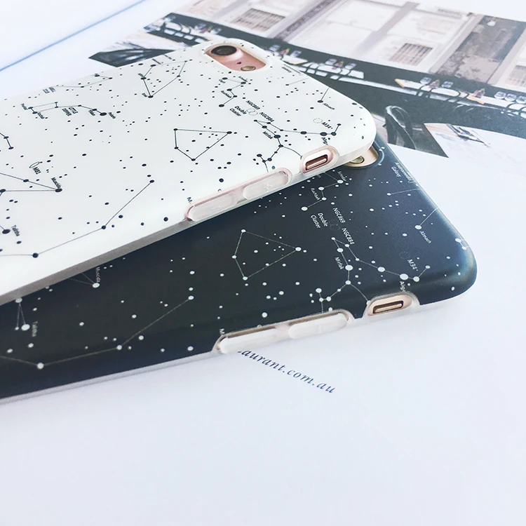 Starry sky constellation phone Cases for iphone X 7 7Plus For iphone 6 6s 6Plus 6splus 8 8plus galaxy painted Soft TPU cover