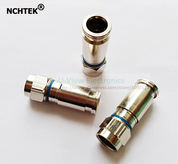 NCHTEK RG59 Weatherproof F Compression Connector RG 59 Compression