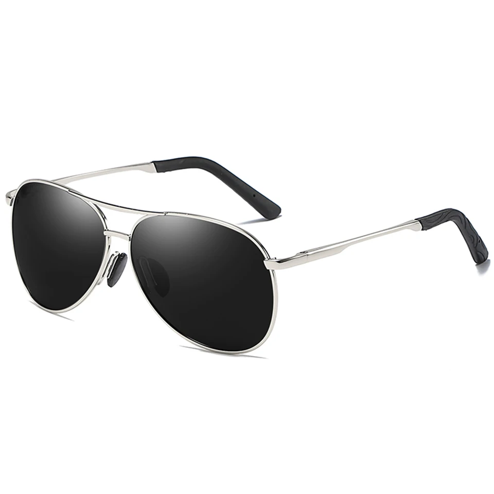 ELITERA бренд дизайн Пилот солнцезащитные очки для мужчин и женщин поляризационные вождения негабаритных солнцезащитные очки наружные спортивные очки - Цвет линз: silver grey