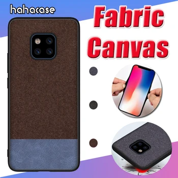

500pcs Business Style Soft TPU Edge Linen Cloth Case For Huawei Mate 20 Lite 10 9 Pro Nova 3 3i 2 2S Plus Shockproof Back Cover