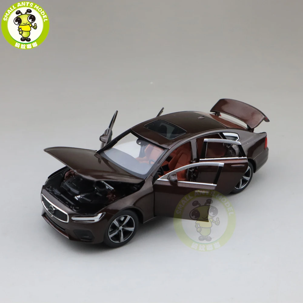 1/32 JACKIEKIM Volvo S90 амортизация версия литой модельный автомобиль игрушки для детей Подарки для мальчиков девочек