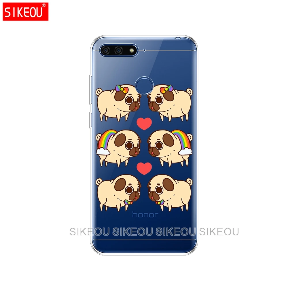Силиконовый чехол для телефона Huawei Honor 7A PRO 7C Y5 Y6 Y7 Y9 2017 2018 Prime защитный с мультяшным