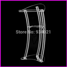 Free shipping acrylic podium, church pulpit and podium, acrylic pulpit furniture